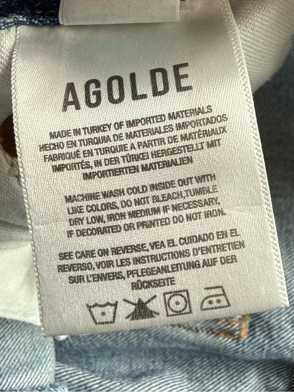 AGOLDE Keira Wide Leg Jeans Downtown Denim Casual Women’s Size 26 - Picture 12 of 13